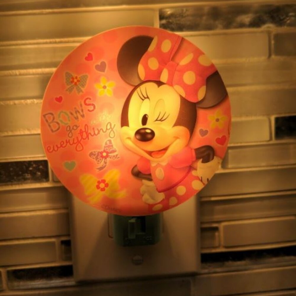 Disney Minnie Mouse Night Light Bowtique Sleep Aid Toddler Baby Room Decor